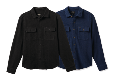 Bowery Textured Loop Twill Overshirt - Black