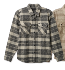 Bowery Heavyweight Flannel - Black/Charcoal