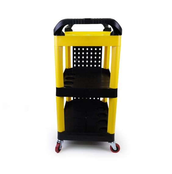 Yellow Auto Detailing Cart