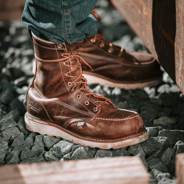 American Heritage - 8" Trail Crazyhorse - Moc Toe Maxwear (Steel Toe) - Purpose-Built / Home of the Trades
