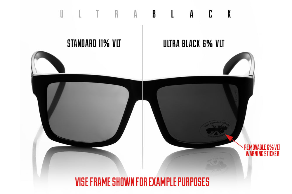 Performance XL Lazerface Matte Black - Ultra Black Lens