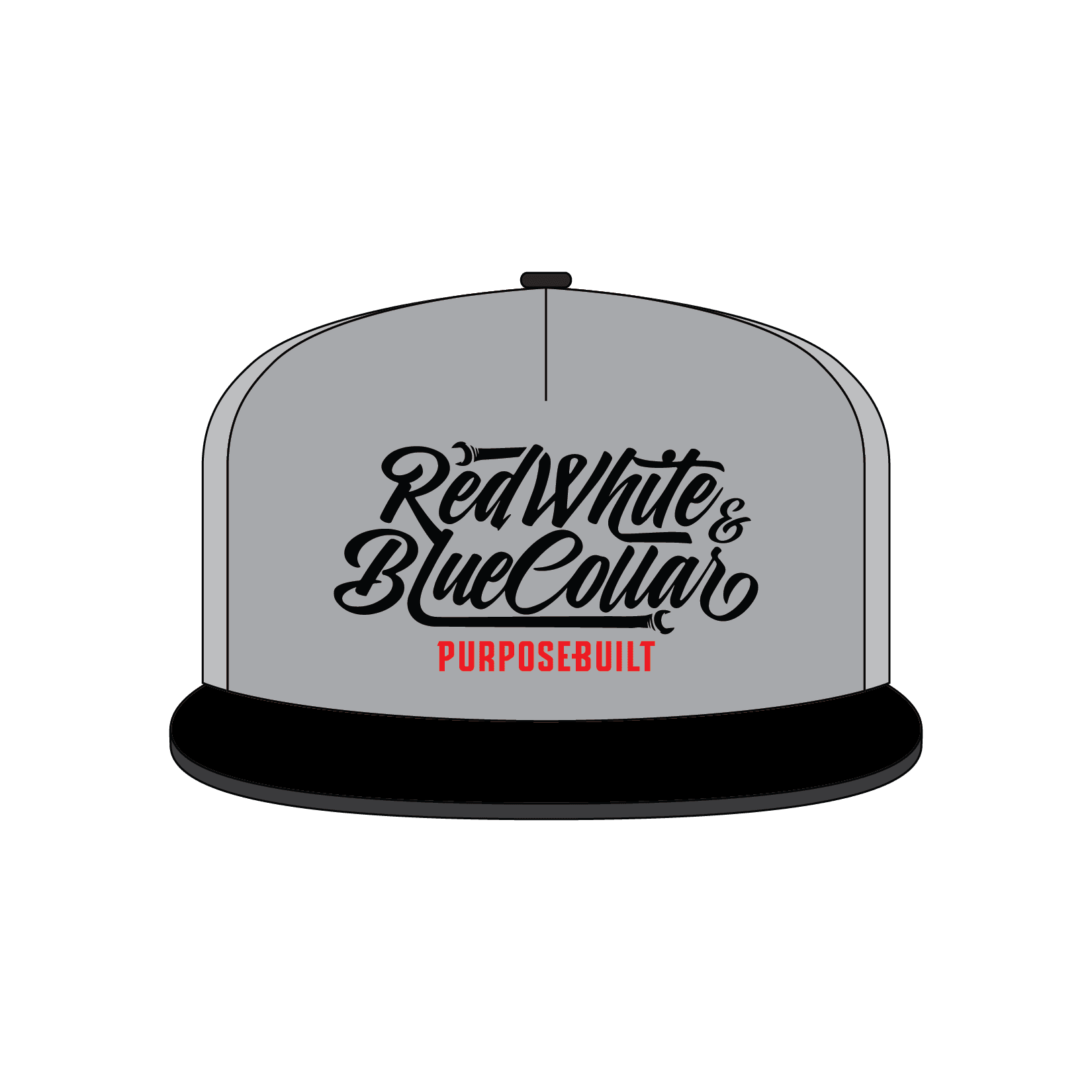 RWBC Snapback Hat - Heather Grey/Black - Purpose-Built / Home of the Trades