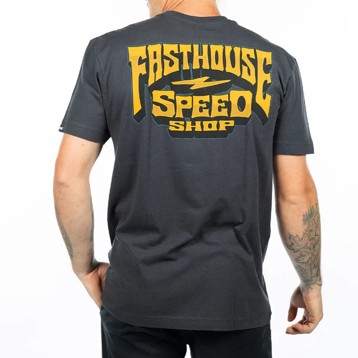 Record SS Tee - Graphite Black