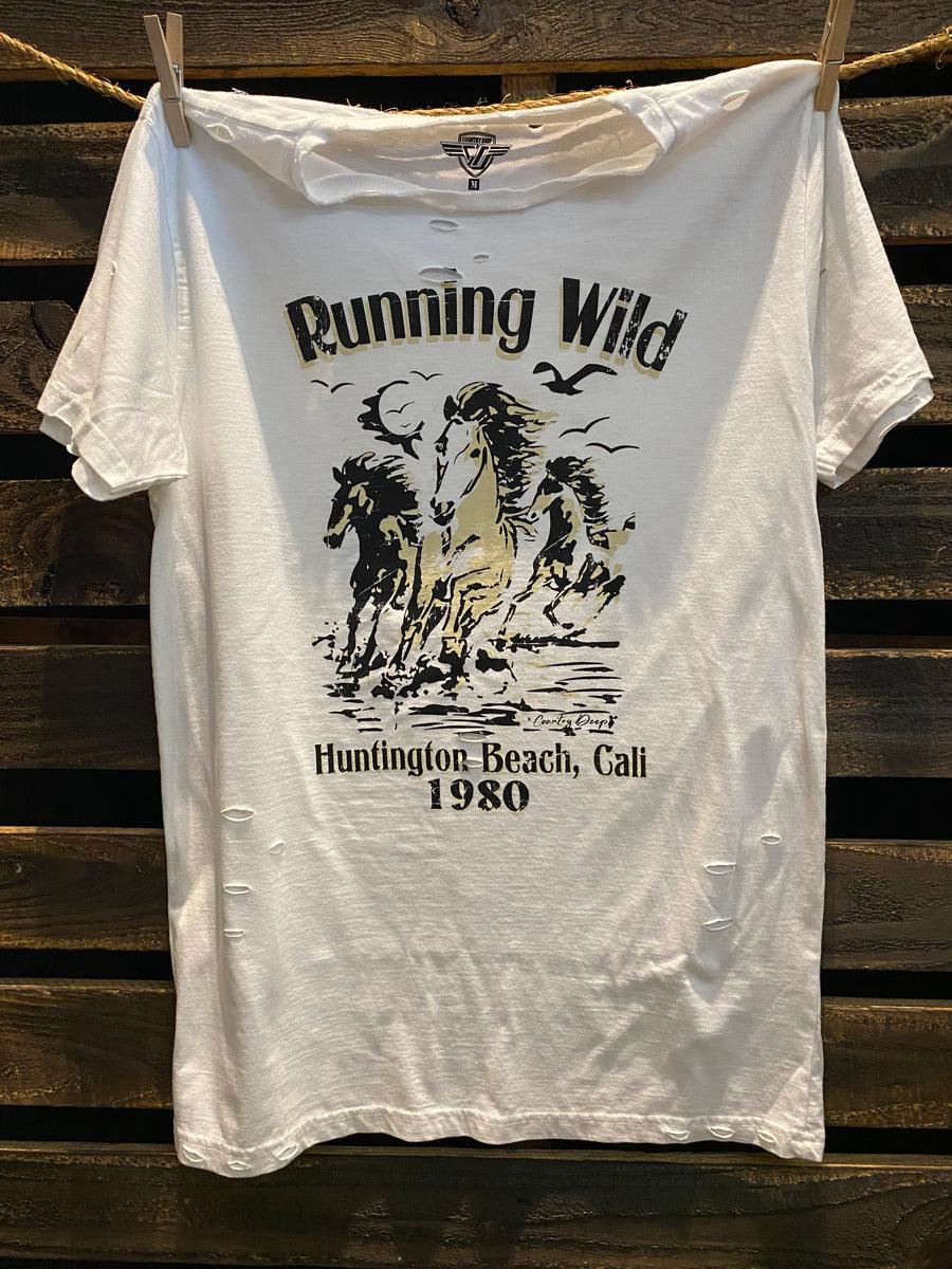 Running Wild T-Shirt - White - Purpose-Built / Home of the Trades