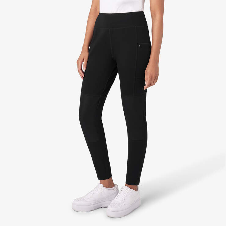 Women's Double Pocket Leggings - Black