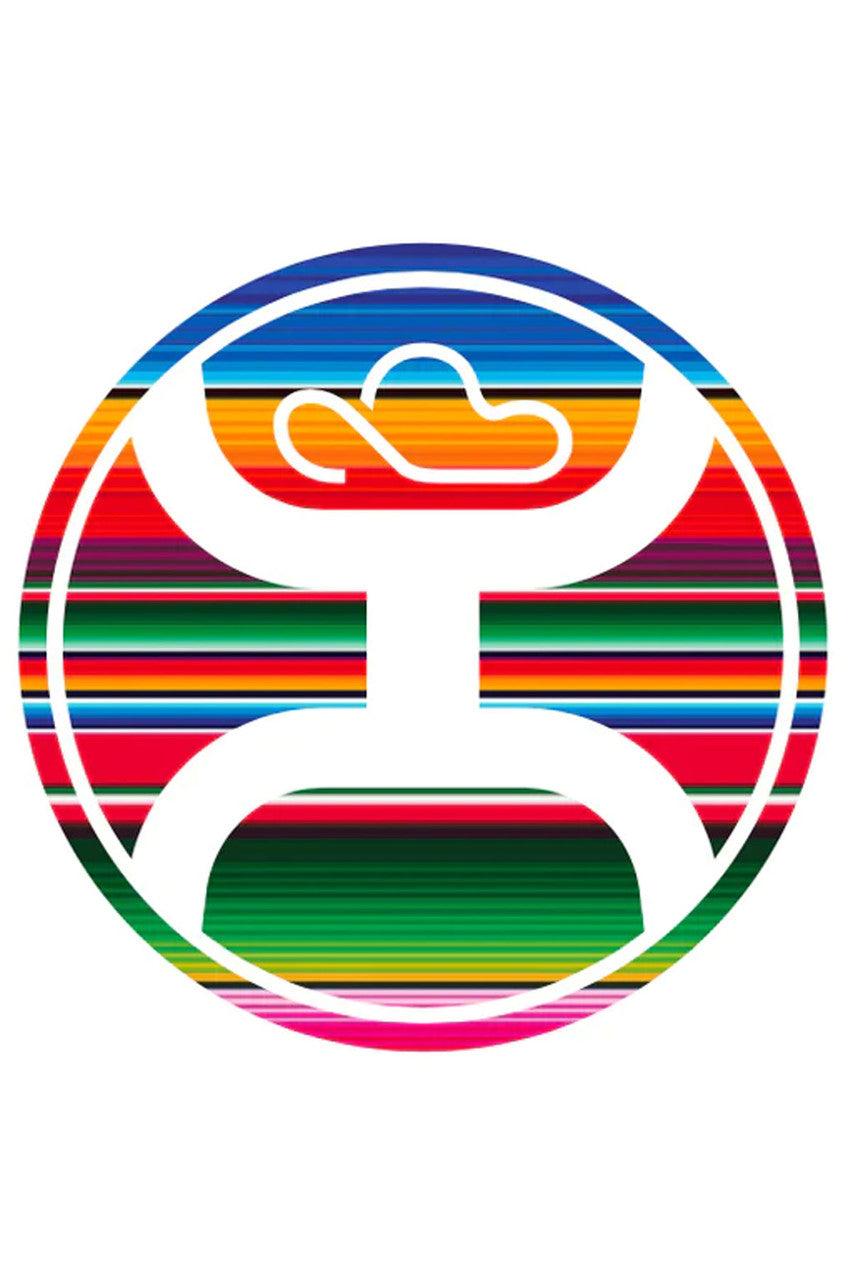 Hooey 2.0 Serape 4in Circle Sticker - Purpose-Built / Home of the Trades
