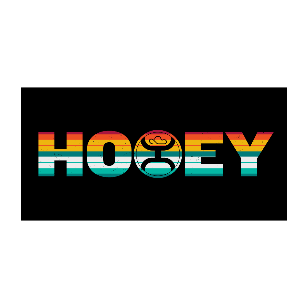 Hooey Serape Rectangle Sticker - Black - Purpose-Built / Home of the Trades