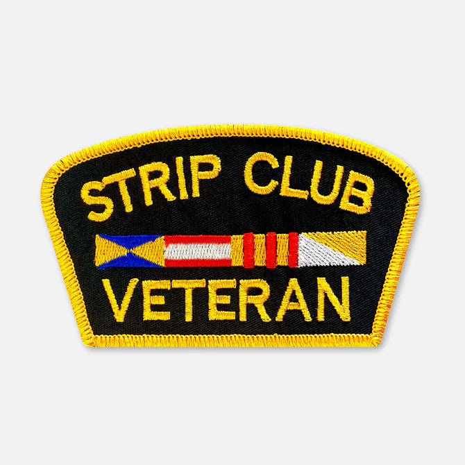 Strip Club Veteran Patch, Black