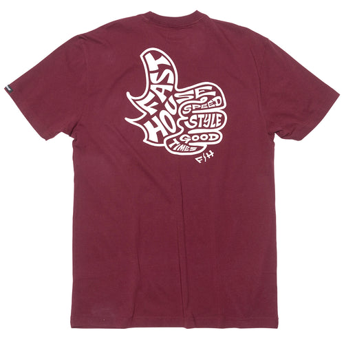 Satisfaction SS Tee - Maroon