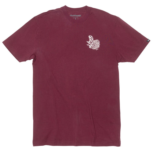 Satisfaction SS Tee - Maroon