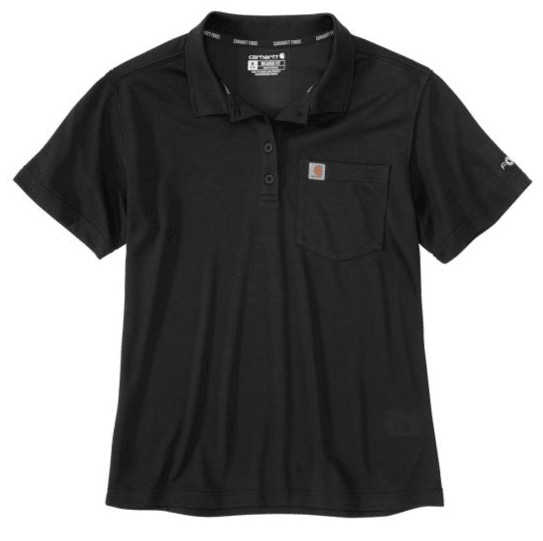 Force Cotton Pocket Polo Shirt - Black - Purpose-Built / Home of the Trades
