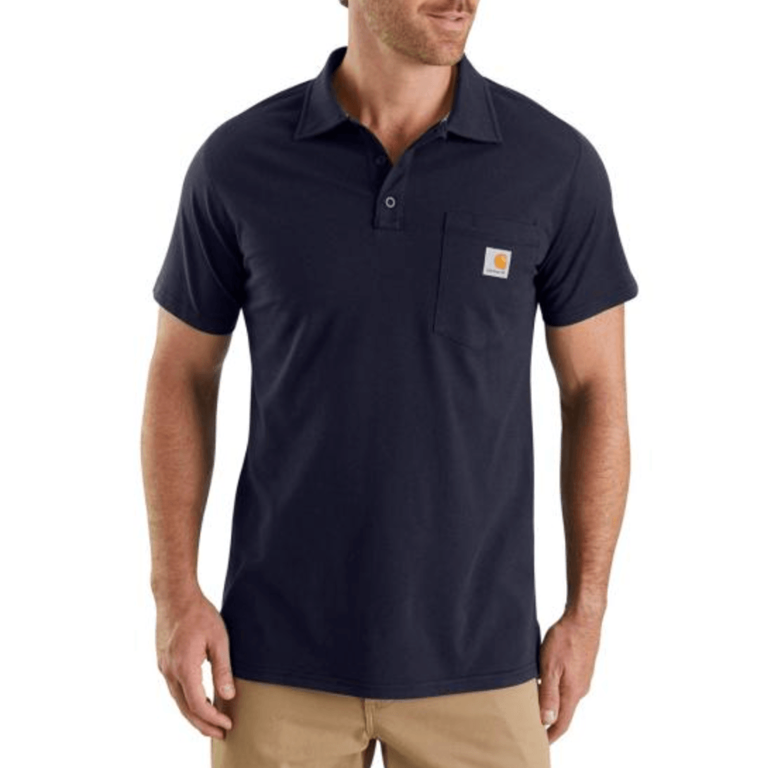 Force Coton Pocket Polo Shirt - Navy - Purpose-Built / Home of the Trades