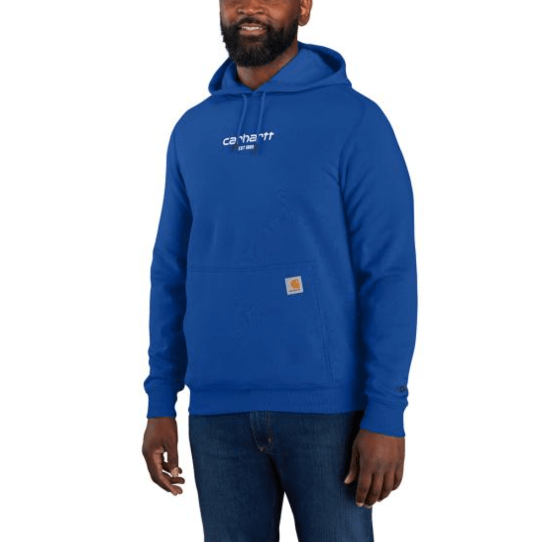 Force Light Weight Logo Hoodie - Glass Blue - Purpose-Built / Home of the Trades