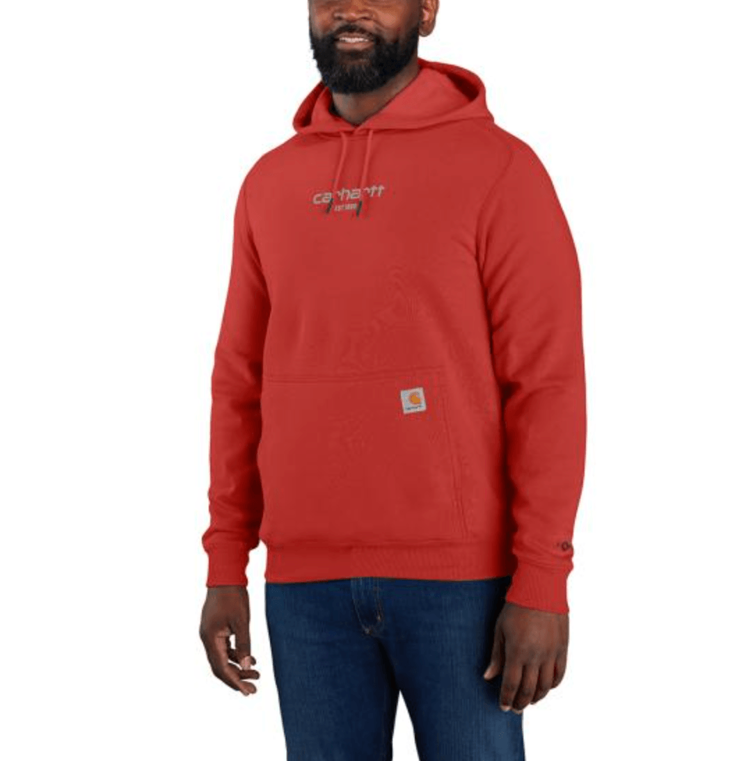 Force Light Weight Logo Hoodie - Red Barn