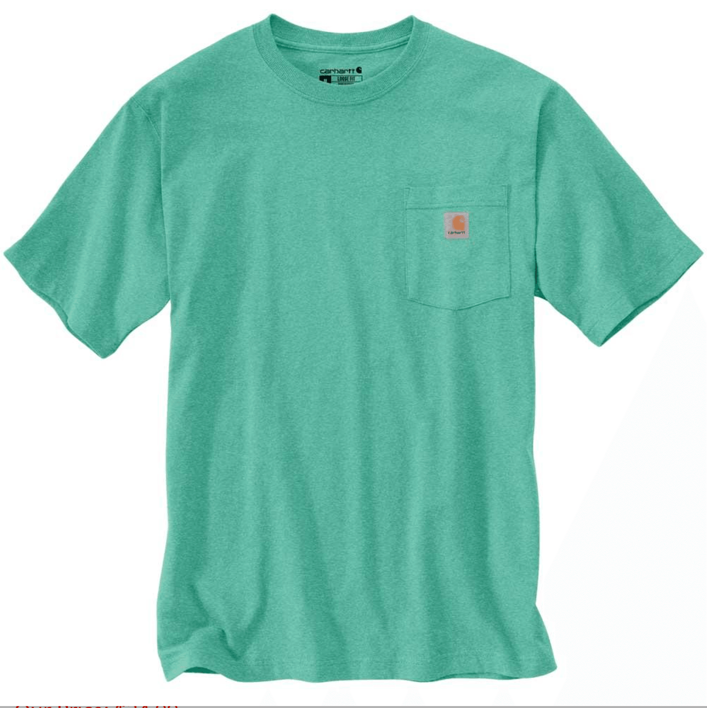 K87 - Loose fit heavyweight short-sleeve pocket t-shirt - Sea Green Heather (Seasonal) - Purpose-Built / Home of the Trades