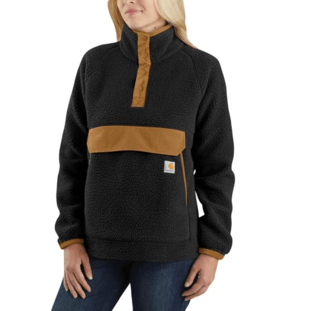 Women’s Quarter Snap Fleece Pullover - Black
