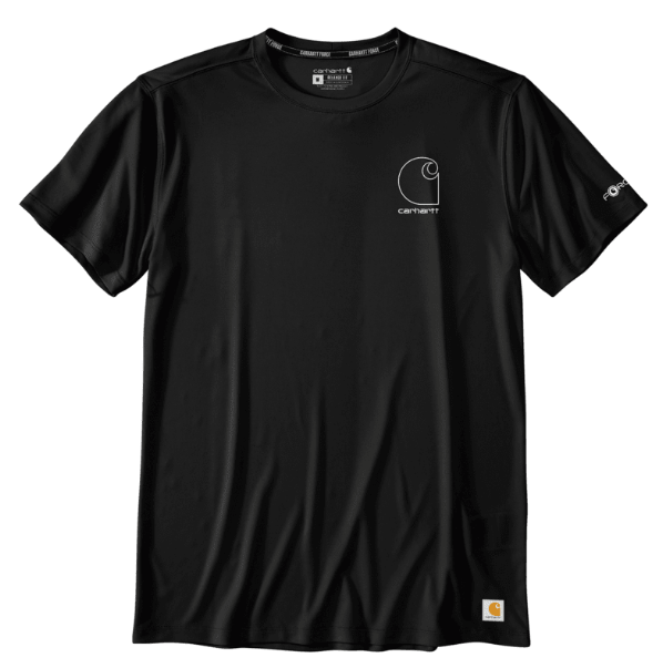 Force Sun Defender Lightweight S/S Logo Graphic T-Shirt - Black