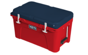 Tundra 45 Cooler: Red/White/Blue