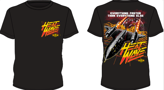 Heat Wave SR 71 T-Shirt - Black