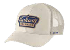 Rugged Flex™ Twill Mesh-Back Script Patch Cap, Chalk