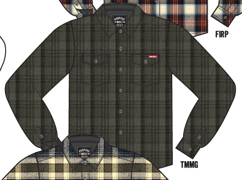 Hard Work Boulevard Flannel, Black & Grey