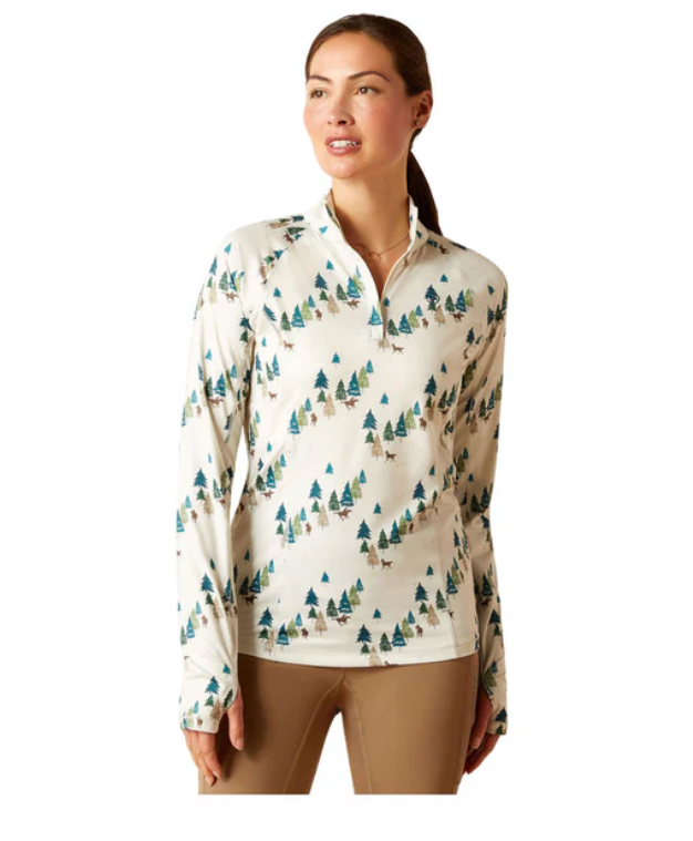 WOMENS LOWELL 2.0 1/4 ZIP FOREST