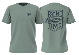 Pay Me SS Tee, Sage