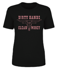 Women's DHCM Longhorn Tee, Black