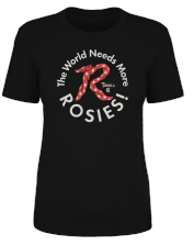 Women's Red Rosie Tee, Black