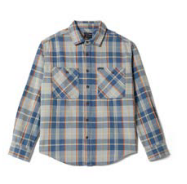 Vintage Wash Flannel - Blue/Soft Blue/Orange