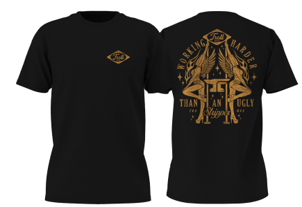 WHUS Twins Tee - Black