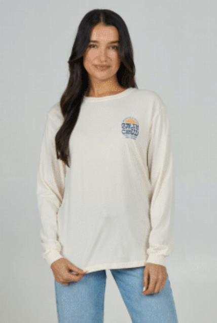 Women’s Sunrise LS B.F. Tee- White