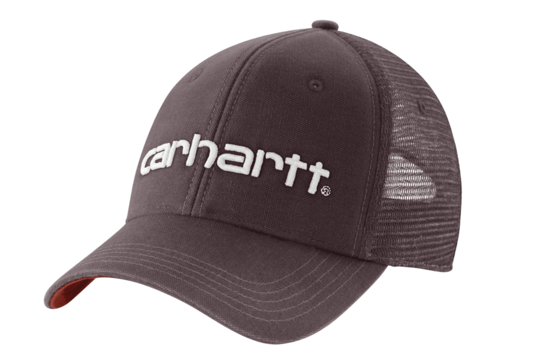 Canvas Mesh-Back Logo Graphic Cap - Dark Sepia