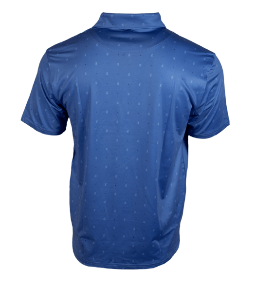 BSG Crossed Tees Printed Polo - Blue