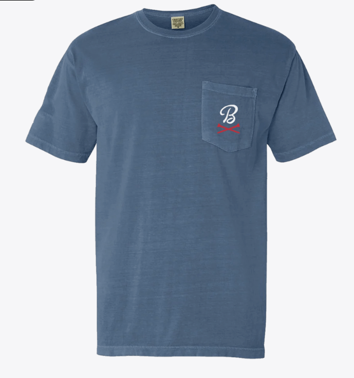 Barstool Golf S/S Pocket Tee - Blue