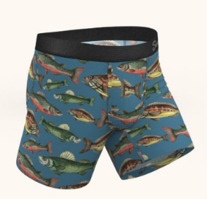 The Catch of the Day - Aqua Fish Ball Hammock® Pouch Underwear with Fly