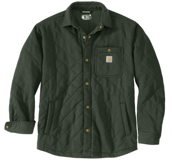 Rain Defender® Loose Fit Heavyweight Quilted Snap Front Shirt Jac