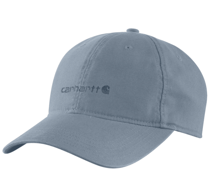 Women's Canvas Embroidered Graphic Cap- Light Faded Navy