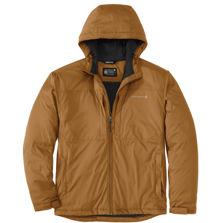 Rugged Flex® Relaxed Fit Lightweight Stretch Insulated Jacket - 3 Warmest Rating - Carhartt Brown