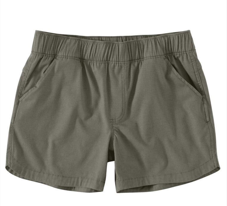 Women's Carhartt Force® Relaxed Fit Ripstop Work Short- Dusty Olive