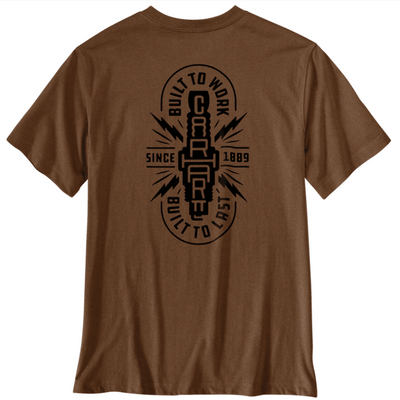 Irvine Relaxed Built T-shirt- Red Duck Heather