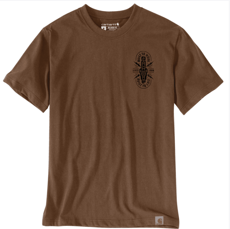 Irvine Relaxed Built T-shirt- Red Duck Heather