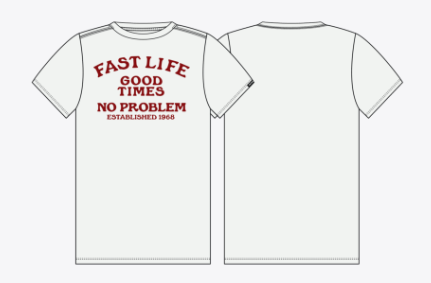 No Problem SS Tee - White