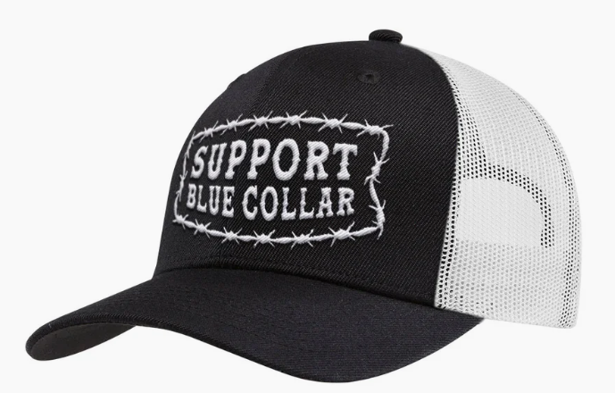SBC Barbed Curved Brim Trucker - Black/White