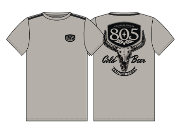805 Outlaw S/S Tee - Light Gray