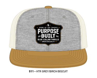 Blue Collar Thrills Snapback - Heather Grey & Birch