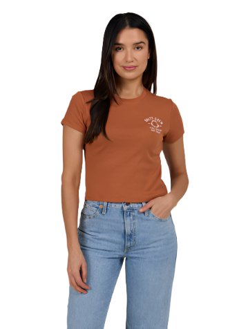 Women’s Night Bite Baby Tee, Sierra