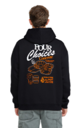 Pour Choices Pullover Hoodie, Black