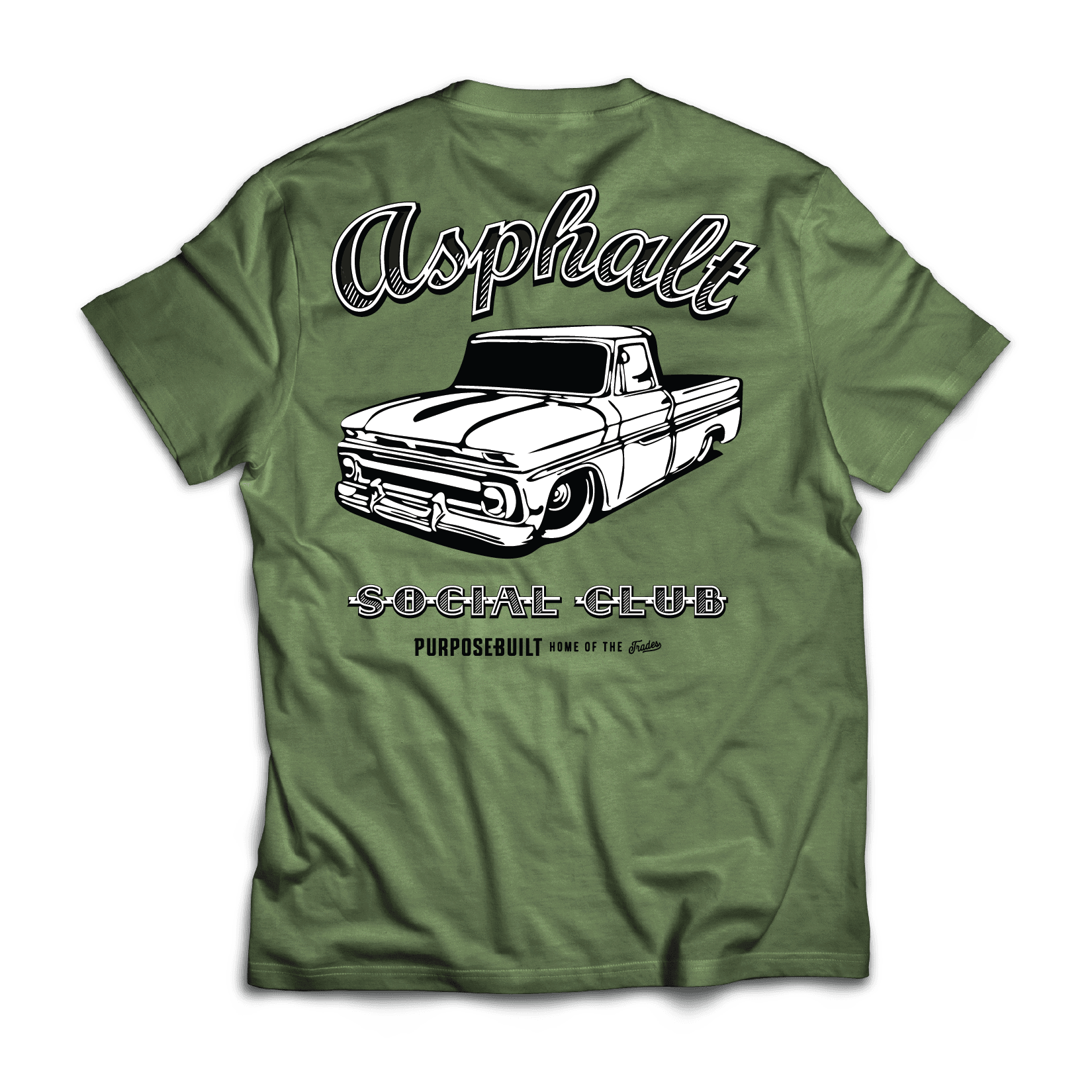 C10 Ride or Die Tee, Military Green - Purpose-Built / Home of the Trades