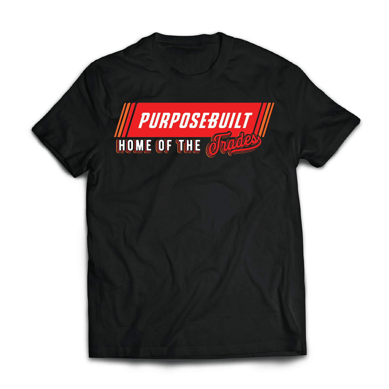 PurposeBuilt Racing Tee, Black - Purpose-Built / Home of the Trades